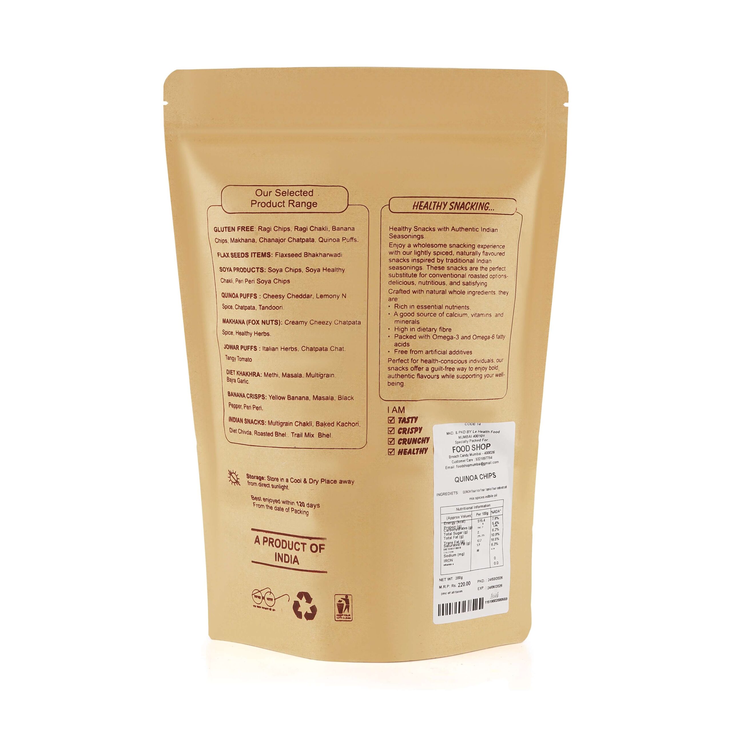 Quinoa Chips Quinoa Chips | 200g - Image 3